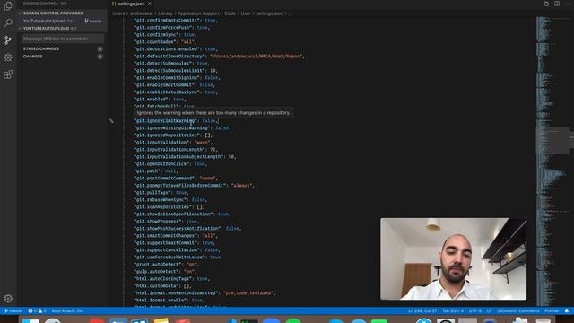 VS Code Setting: git.ignoreLimitWarning смотреть онлайн