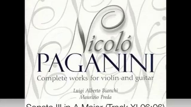 Paganini - Complete works for violin and guitar CD 3-9 (Centone di sonate-3)