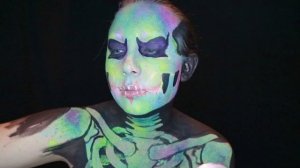 Joker Skull Makeup Tutorial + UV makeup tutorial