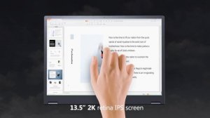 CHUWI FreeBook 360° Flip 2-in-1 Convertible Laptop with 13.5''Touch Screen