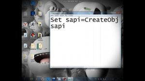 Скрипт на говорящий ПК в блокноте !