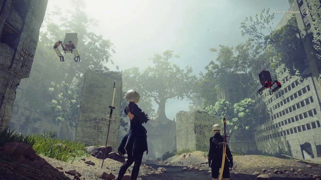 Gentle Stream Sounds - Nier Automata Ambience & Music - Relax, Study, Sleep, Vibe смотреть онлайн