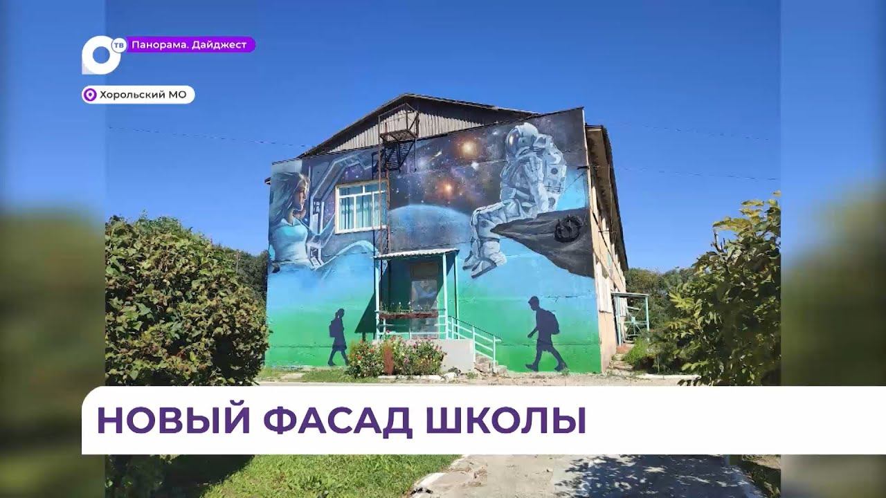 Фантастические граффити и необычные ворота: в селе Вознесенка преобразили школу