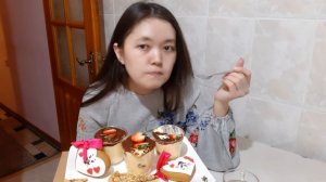 Сладкий Mukbang/ Tiramisu /티라미수/Тертый пирог/Ne Asmr/ 14 февраля праздную?