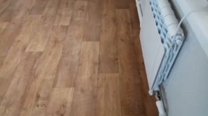 Двух этажный дом. Линолеум Ютекс Форум укладка с полной приклейкой к основанию.