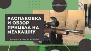 Распаковка оптики leapers 4-16x44 на мелкашку