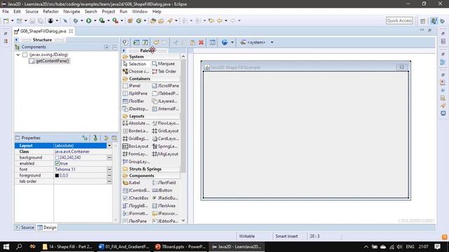 Shape Fill | Part 2 - About the Example | Java2D Tutorial #14 смотреть онлайн