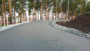 Асфальтирование лыжероллерной трассы СОК Калининец  4K