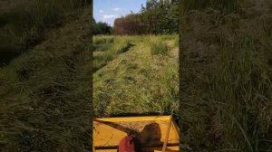 самодельная косилка на минитрактор.Испытания.