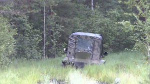 Испытания гусеничного вездехода по бездорожьею и в болоте 22.07.17г.