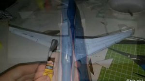 Airbus A320 Aeroflot papercraft (самолет из бумаги своими руками)