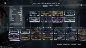 Warframe Dex furis with a riven against lv155 corrupted enemies