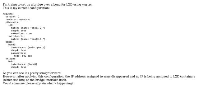 Bridging, bonding and netplan смотреть онлайн