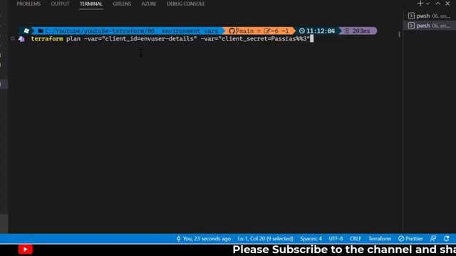 13 Terraform SE03 | Terraform environment variables | Example of terraform environment variables