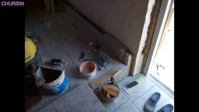 Отделка котельной. Пол керамогранит, стены покраска. смотреть онлайн