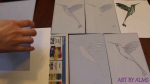 Linocut Process: Hummingbird Print