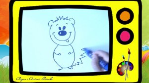 Как нарисовать ёжика Оживающие рисунки / How to draw a hedgehog