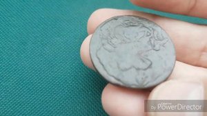 Монета 2 копейки 1757 года ПЕРЕЧЕКАН с копейки в облаках 1755 года