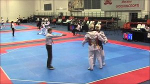 Taekwondo WTF. Первенство Москвы. 28.12.2014 Байматов-Шумейко