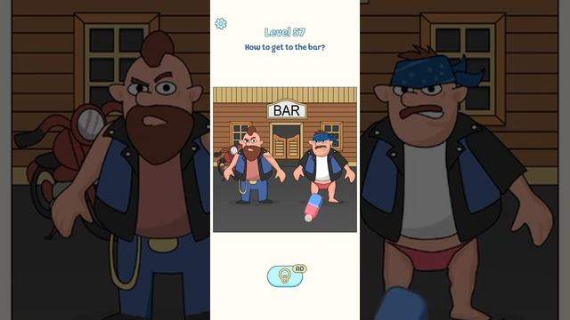 Level 57 (Erase It) How to get to the bar? смотреть онлайн