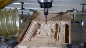 Создание резной 3D иконы из дерева на ЧПУ http://777russia.ru 89896226777