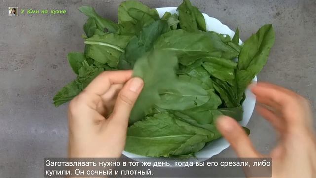 Готовим ЩАВЕЛЬ на ЗИМУ