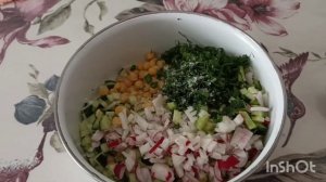 Окрошка с секретом без картошки, без мяса, без колбасы.