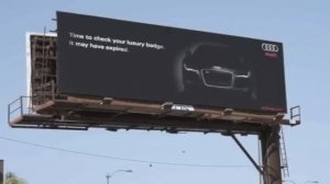 Audi Vs BMW billboard wars