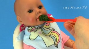 Шпинатный Суп или Баклажанная Икра  Анабель Пробует Новые Блюда Мультики Как Мама 108мама тв