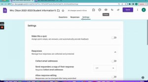 Collecting Student Information with a Google Form