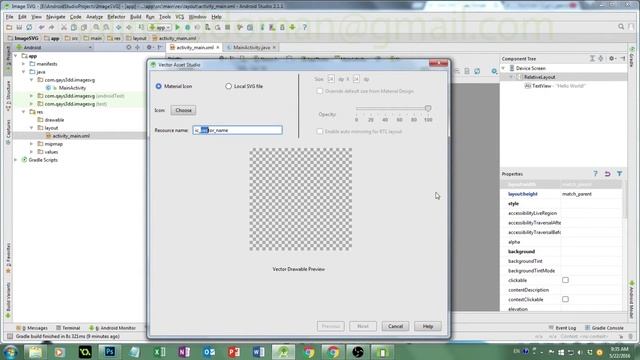 درس 72 ايقونات عالية الجودة Icon SVG اندرويد استوديو Android Studio смотреть онлайн