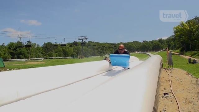 Надувная водная горка длиной 600 метров смотреть онлайн