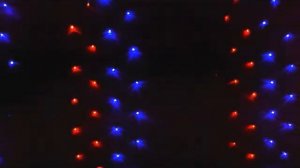 Цветная светодиодная гирлянда на окно Сетка