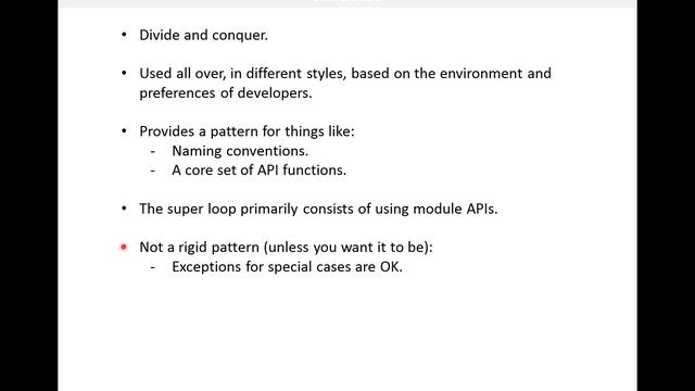 Lesson 14.  Super Loop and Software Module Patterns