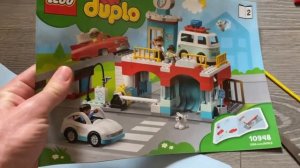 Распаковка Конструктор LEGO DUPLO Гараж и автомойка 112 деталей (10948) на Rozetka.com.ua