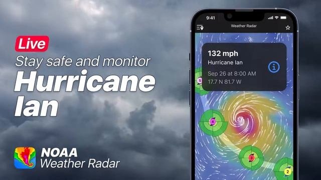 The NOAA Weather Radar & Alerts App - Ian