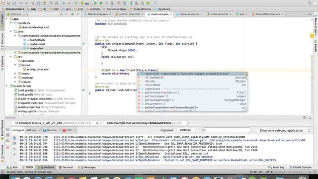 service and BroadcastReceiver communication | android 89 دورة اندرويد смотреть онлайн