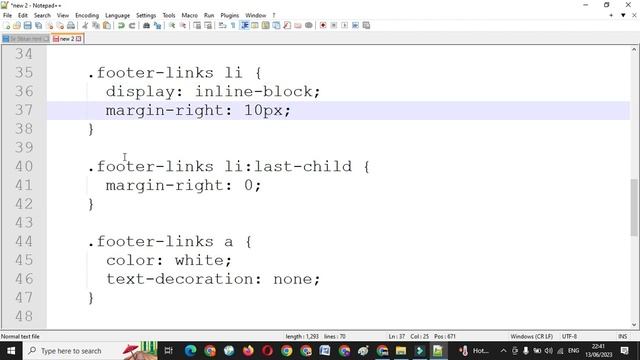 How to add footer in html using css | Responsive footer html css with source code pakenger