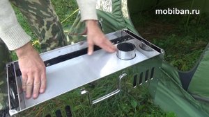 Мобиба печь Медиана-5. Распаковка, установка с баком для воды