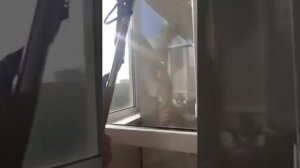 Вымыть паровой шваброй окна