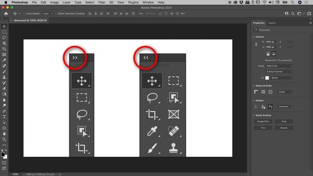 Arrange Tools in Photoshop in Two Columns (Great for Small Screens) смотреть онлайн