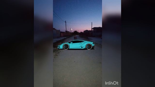 Синий ламборгини