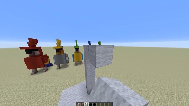 Minecraft - How to make a parrot statue (Tutorial) смотреть онлайн