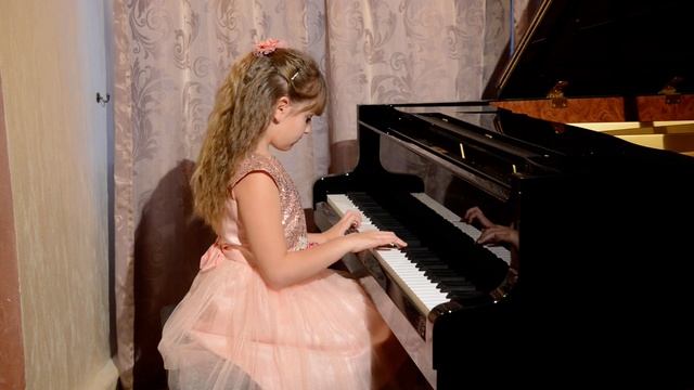 А.Александров. Новогодняя полька. Исполняет Екатерина Лопунова, 7 лет. смотреть онлайн