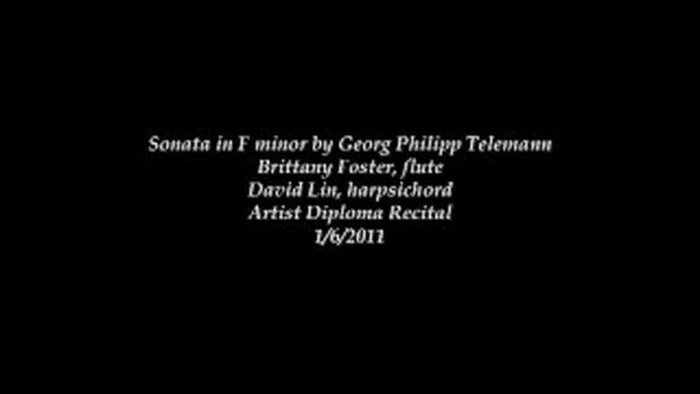 Sonata in F minor by Georg Philipp Telemann смотреть онлайн