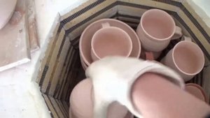 Утильный обжиг. Разгрузка печи.