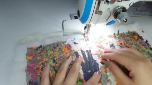 #6...  часть 7...  СТЁЖКА НА ОБЫЧНОМ ХОДУ МАШИНКИ ПРЯМЫМИ СТРОЧКАМИ