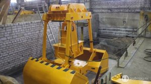 Гидравлический одноканатный грейфер на крюк крана.mp4