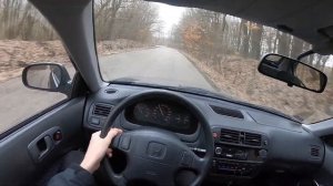 Honda Civic 1997 (1.4i S - 90HP 6400RPM) - POV Test Drive