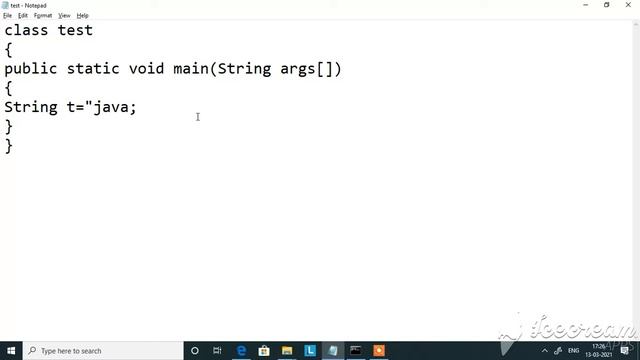 Java Unclosed string literal error in tamil|core java in tamil|java tutorial in tamil|java for you